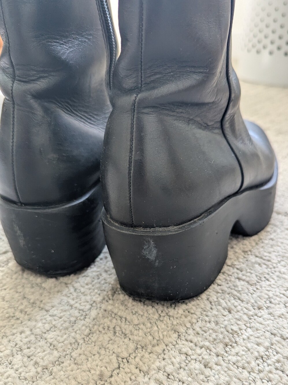 Camper Billie Black Chunky Platform Ankle Boots - Picture 5 of 9